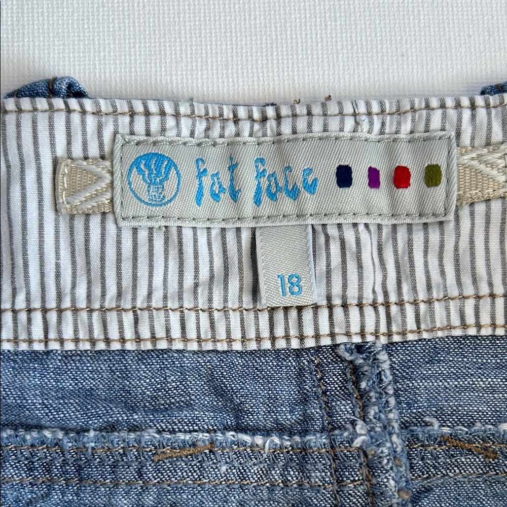 Fat Face Skirt Light Blue Denim Mini - Picture 7 of 13